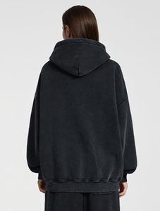 Acid Wash Street Hoodie Estilo vintage moderno con bolsillo de canguro Sudadera con capucha de lavado ácido de moda para hombre - Product Image 2