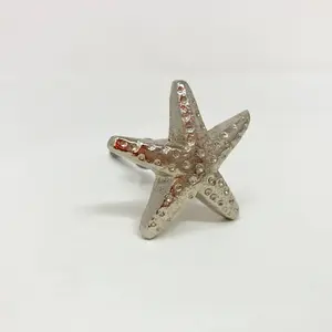 Elegantes perillas de estrella de mar, cajón de armario para el hogar, puerta de tocador, muebles de armario, perillas decorativas para manija de armario de cocina 2024