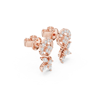 Boucles d'oreilles de bijouterie fine Boucles d'oreilles en diamant cultivées en laboratoire certifiées Argent pour femme - Product Image 2