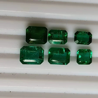 Piedra de Esmeralda Verde Natural de Zambia, Calidad AAA, Brillo Excelente, Forma Octogonal, 20% de Descuento, Regalo Hecho a Mano H.A. Gemas