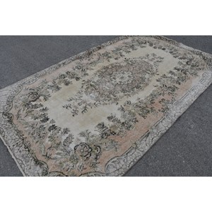 พรมขนสัตว์สไตล์ตุรกีทำด้วยมือ9.8ft 5.8ชิ้นแบบคลาสสิกงานเย็บปะสี่เหลี่ยมสำหรับห้องนั่งเล่นห้องนอนห้องโถงห้องโถงน้ำยาง - Product Image 2