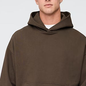 Sudadera con Capucha para Hombre, Servicio OEM a Precio de Fábrica, Diseño Informal Urbano con Hombros Caídos, Bolsillos Tipo Canguro y Logotipo Personalizado - Product Image 2