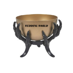 Cuenco de chocolate con acabado dorado Calidad superior Hecho a mano Diseñador Utensilios de cocina Artículos de hotel Diseño de tamaño personalizado Cuenco de chocolate - Product Image 1