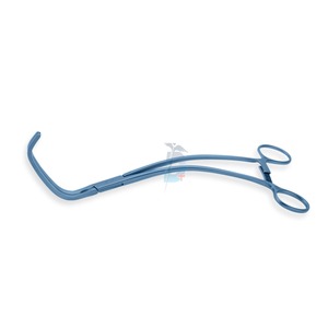 DeBakey Abrazadera de aorta en ángulo y curvada 7cm DeBakey Mordazas atraumáticas Vástagos curvos Titanio 10,5 "(26,5 cm) - Product Image 5