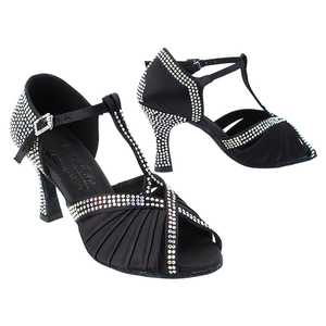 Scarpe da ballo latine molto belle S1009CC ballerine morbide e scarpe da ballo con soletta in PU di media larghezza - Product Image 1