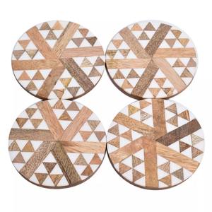 Posavasos de Resina de Madera Clásica de Grano Opulento, Hechos a Mano, Color, Tamaño y Forma Personalizados, 300 mm de Diámetro, para Café y Bebidas - Product Image 5