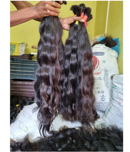 Venta al por mayor mejor calidad Indio virgen Remy extensiones de cabello humano ondulado dibujado a un precio inmejorable - Product Image 3