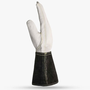 SKATIQ Gants de sécurité en peau de chèvre de qualité SG-7075 de haute qualité Clé à chocs antidérapante à 5 manchettes - Product Image 4
