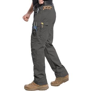 Pantalon de jogging cargo droit pour homme de qualité supérieure, personnalisé, élastique, mi-léger, respirant, avec cordon de serrage et plis sur le devant - Product Image 5