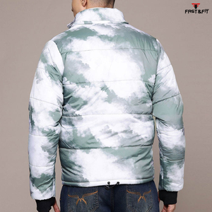 Lightweight Waterproof Breathable Windbreaker Winter <b>Puffer</b> <b>Jacket</b> Front Stand Collar Reversible Design <b>Cheap</b> Price for Sale - Product Image 3