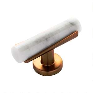 Perilla T de la colección Firenze de 2 pulgadas, perillas de mármol más vendidas con tamaño de forma de color personalizado, artículo hecho en La India - Product Image 2