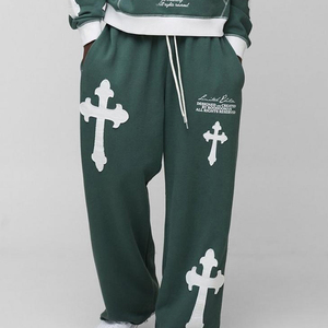 Conjunto Deportivo Personalizado para Hombre, 100% Algodón, Sudadera con Capucha y Pantalones Deportivos, Traje de Gimnasio para Invierno, Fabricación OEM - Product Image 3