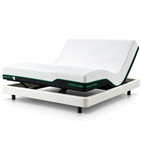 Matelas intelligent de luxe avec fonction de massage par air et chauffage, lit électrique réglable, matelas en mousse à mémoire de forme, système de sommeil