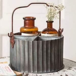 Utilisation de la ferme en métal décoratif décor à la maison sel et Ppper mettre seau matériau galvanisé avec poignée - Product Image 6