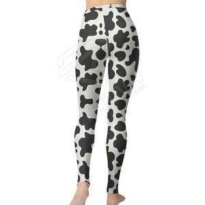 Transpirable Compresión Sublimación Mujeres Yoga Pantalones Cintura alta Push up Sólido Yoga Leggings - Product Image 5