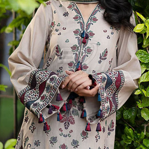 Conjunto de 3 Piezas de Traje Shalwar Kameez con Estampado Floral para Mujer, Estilo Étnico, Personalizado, 2026 - Product Image 2