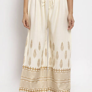 Indian Handmade Rayon Palazzo <b>Pants</b> Stitching Palazzo <b>Pants</b> for <b>Women</b> - Product Image 2