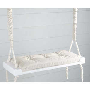 Balançoire d'arbre bohème pour adulte, artisanale, avec coussin, en bois, à suspendre, design bohème - Product Image 2