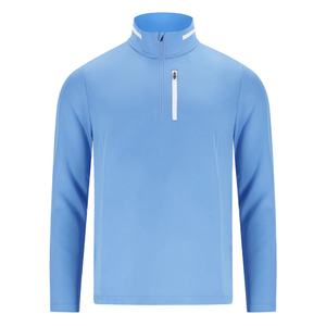 Sweat-shirt à capuche zippé pour homme avec logo personnalisé 1/4 Sweat-shirt de golf respirant à séchage rapide Techniques brodées de poche pour la saison d'automne - Product Image 6