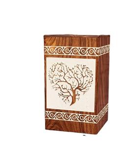 Urnes en bois pour cendres humaines Crémation Boîte en bois Urne arbre de vie funéraire Cendres adultes Urne personnalisée - Product Image 4