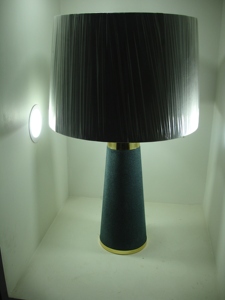 Handmade Customized Design LED Farmhouse Style Table Lamp with Natural Rattan Net Shade and Metal Stand <b>Decorative</b> <b>Lighting</b> - Product Image 6
