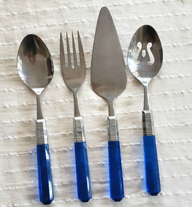 Ensemble de couverts au design classique de luxe en acier inoxydable avec finition dorée, parfait pour les repas au restaurant et la table élégante - Product Image 6