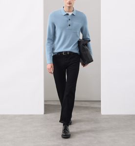 Camiseta Polo de Manga Larga para Hombre, 100% Algodón, de Alta Calidad, Personalizable (OEM), Varias Opciones de Color - Product Image 5