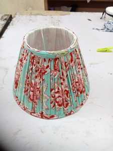 Coolie kỹ thuật số <span class=keywords><strong>Ikat</strong></span> in linen vải handmade đèn Shades kim loại hiện đại Clip Mặt dây đèn ánh sáng bao gồm nhiều màu sắc phổ biến - Product Image 5