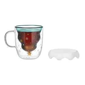 Tazza in Vetro Borosilicato VERDE Personalizzata, Articoli Promozionali per Bevande - Product Image 5