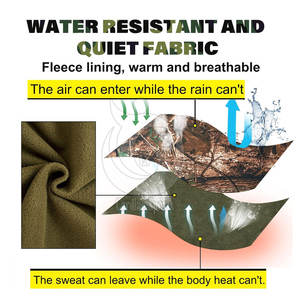 Ensemble de tenue de camouflage de chasse en toile respirante personnalisée pour hommes - Product Image 3