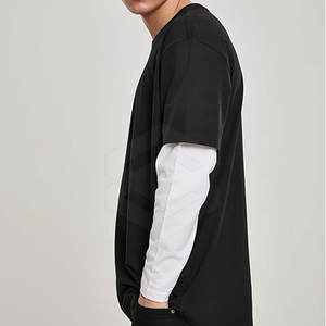 เสื้อยืดสองชั้นสำหรับผู้ชายน้ำหนักเบาเสื้อยืดสองชั้นสีตามสั่งฤดูร้อน - Product Image 6