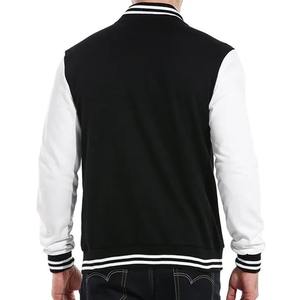 Vestes universitaires personnalisées à col montant brodées de baseball en mélange de polyester et de coton Vestes Letterman - Product Image 3