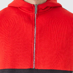 Vente en gros, sweat à capuche surdimensionné en détresse imprimé sur mesure, tissu polaire motif lavage vintage, rouge unique brodé - Product Image 6