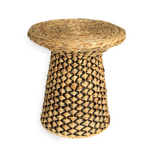 Table d'appoint en jacinthe d'eau tressée à la main, accessoires de chambre, fournisseur, vente, bon prix - Product Image 4