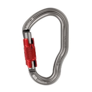 Mousqueton à verrouillage rotatif Vertigo 25Kn 100G Gris Certifié CE En362 Petzl 22338401 - Product Image 1