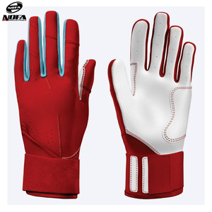 Venta al por mayor 100% cuero genuino dedo completo resistente y duradero guantes de béisbol para la venta guantes deportivos con logotipo personalizado - Product Image 1