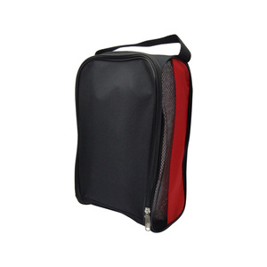 Práctico mango al aire libre bolsa de zapatos de golf poliéster ecológico con ventilación de malla para un mejor flujo de aire cremallera y cierre de cuerda - Product Image 2