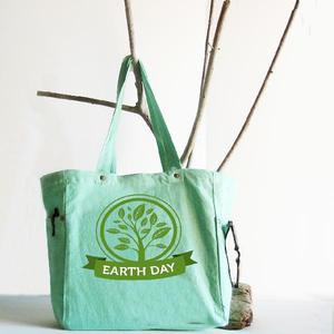 <b>Large</b> Capacity Lightweight Washed <b>Canvas</b> Tote <b>Bag</b> with Button Closure Portable Outdoor Feature for Autumn Season - Product Image 6