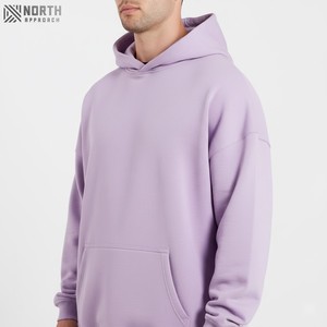 Nouveau 2025 sweat à capuche surdimensionné hommes 100% coton Logo personnalisé lourd polaire sweat à capuche surdimensionné pour hommes lavage à l'acide sweat à capuche réversible - Product Image 3