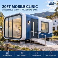 Clinica Modulare Professionale da 20 Piedi Tipo Apple Cabin House con Sala di Consultazione per Ospedali e Servizi Sanitari Comunitari