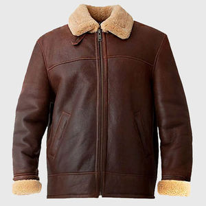 Veste en cuir d'agneau douce et décontractée sur mesure pour femmes, légère, vente en gros, veste en cuir d'agneau fourrée chaude pour hommes - Product Image 2