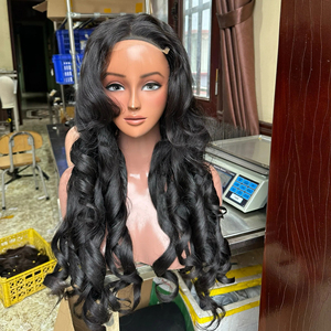 Wholesale Double Drawn 13X4 13X6 HD Swiss Lace Frontal Wig,Raw Virgin Cuticle Aligned Wig, Human <b>Hair</b> Lace Front Layer Wig - Product Image 1