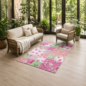 Tapis de salon en chenille antidérapant, motif neutre multicolore, imprimé numériquement, lavable en machine, vente en gros, modèle LXDP-1022 de RUGS DEPOT - Product Image 6