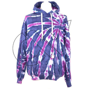 OEM personalizado de los hombres Tie Dye Hoodie de alta calidad respetuoso del medio ambiente polar de moda 3D patrón de invierno con capucha Collar - Product Image 4