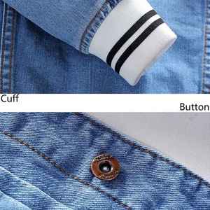 Jeans en coton de haute qualité avec patchs personnalisés Veste en jean personnalisée pour hommes Veste en jean personnalisée pour hommes - Product Image 6