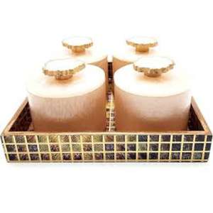 Pot de fruits secs en résine durable avec un design élégant et idéal pour garder vos collations santé préférées au frais - Product Image 5