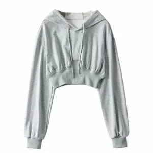 Pull à capuche surdimensionné pour femme de haute qualité Anti-pillingbreathablehodies pour femme Logo brodé label privé imprimé - Product Image 6