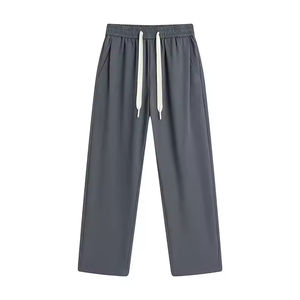 Pantalons décontractés élastiques en soie de glace pour hommes pantalons de survêtement respirants d'été pantalons de sport pantalons pour hommes - Product Image 1