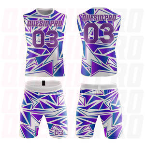 ชุดกีฬาเยาวชน 7 ต่อ 7 แบบสั่งทำจากโรงงานขายส่ง เสื้อฟุตบอล 7 ต่อ 7 ชุดฟุตบอลแบบซับลิเมชั่น เสื้อฟุตบอล - Product Image 1