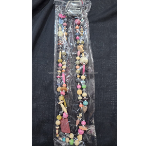 Handcrafted <b>Resin</b> Jewelry Necklaces with Antique Finishes, Dual Tone Styling, and Unique Swirl Patterns Ideal Party Accessory - Product Image 1